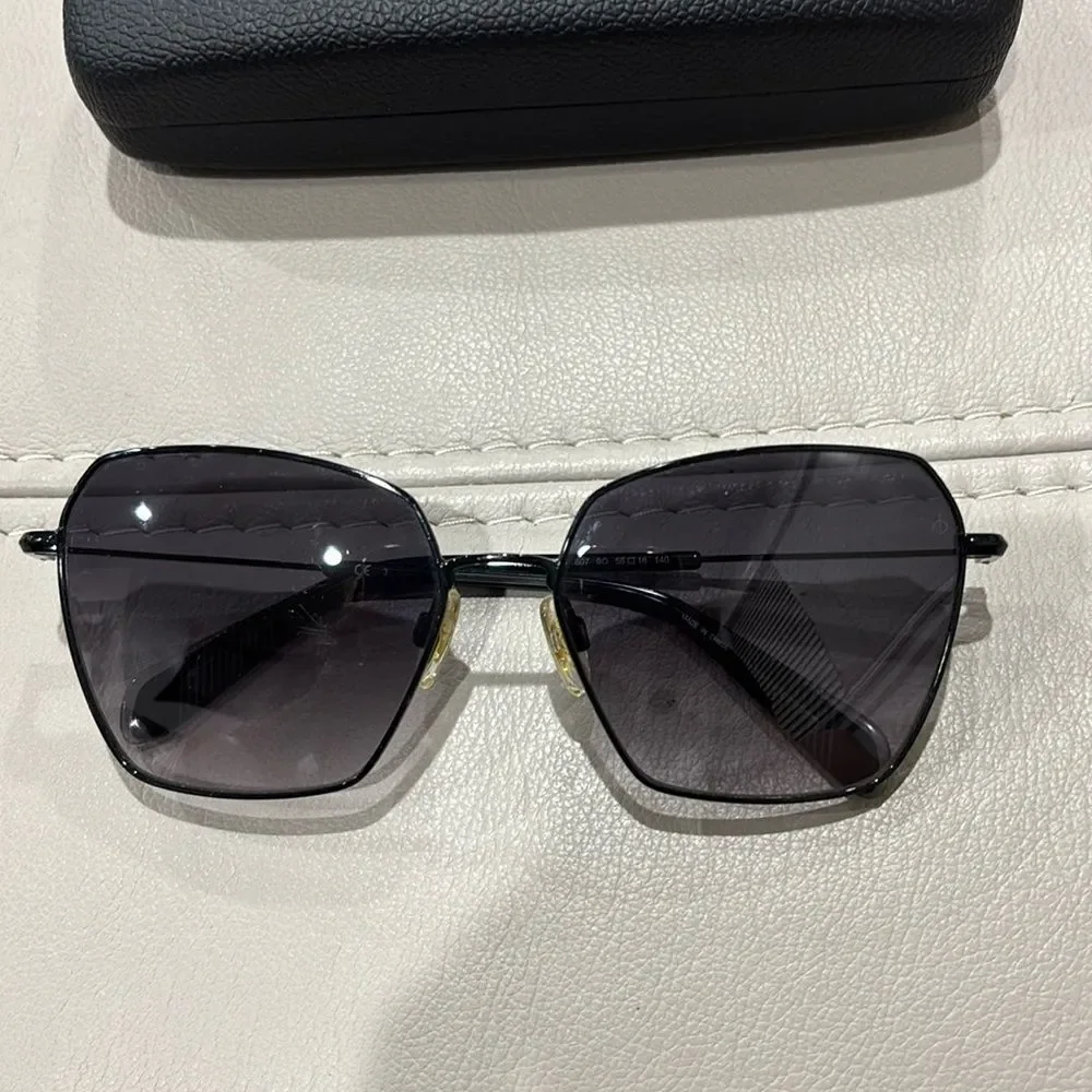 Rag And Bone RNB1034/G/S 9O 0807 Black Square Sunglasses